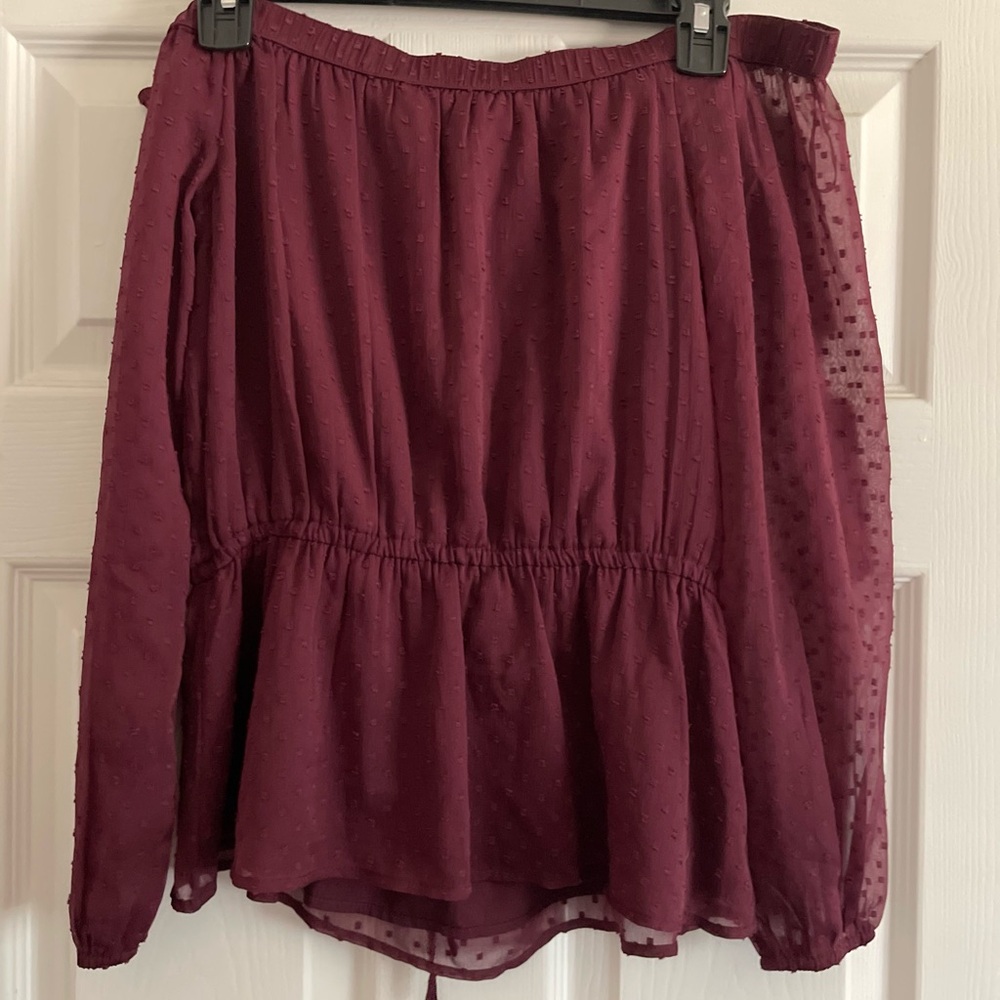Elegant Burgundy Skirt